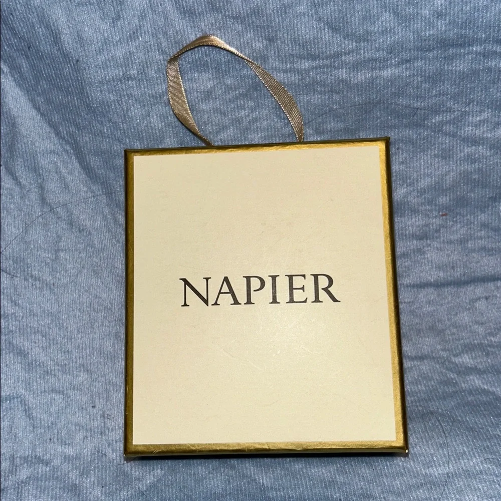 Napier Silver Tone Open Heart Shaped Pin/Brooch